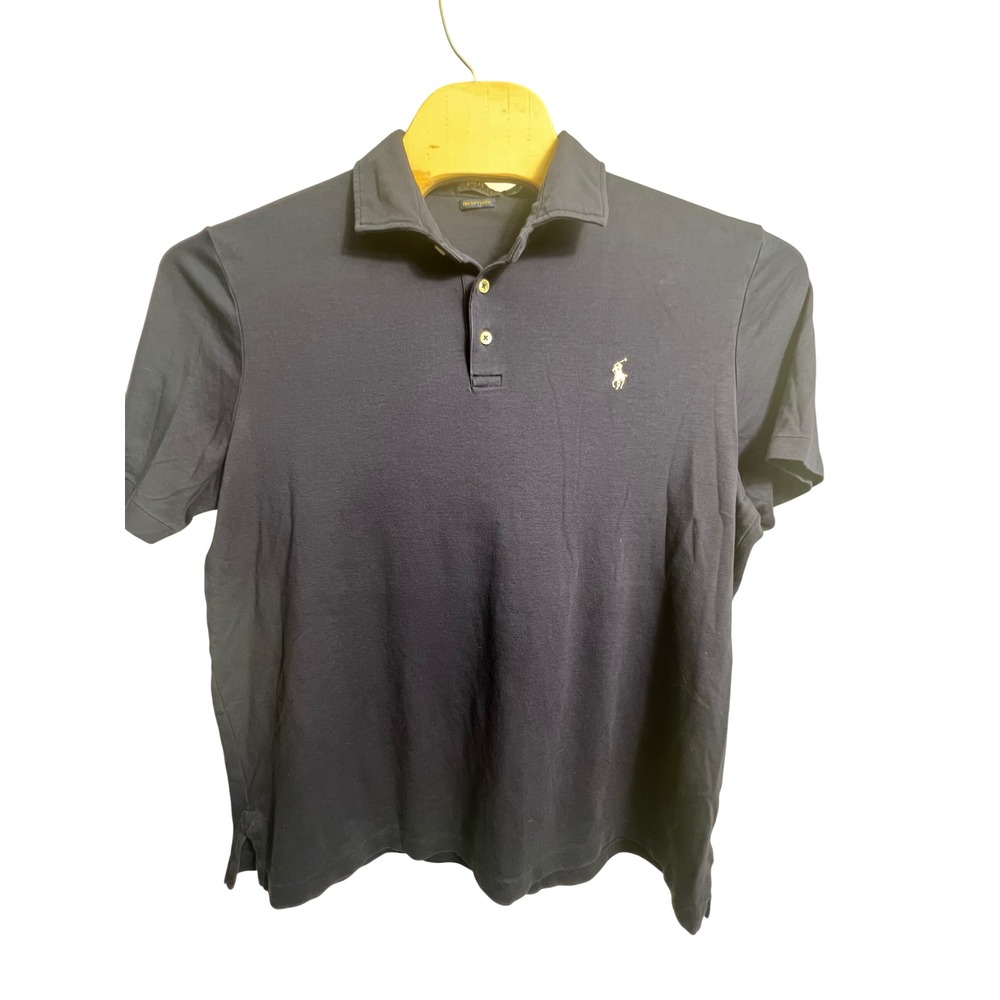 Polo Ralph Lauren Men's Navy Blue Pima Cotton Classic Fit Polo Shirt XXL